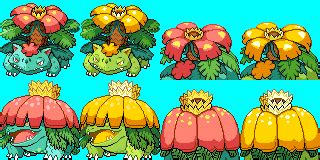 Mega Gigantamax Venusaur Sprites 80x80 px DS Style .